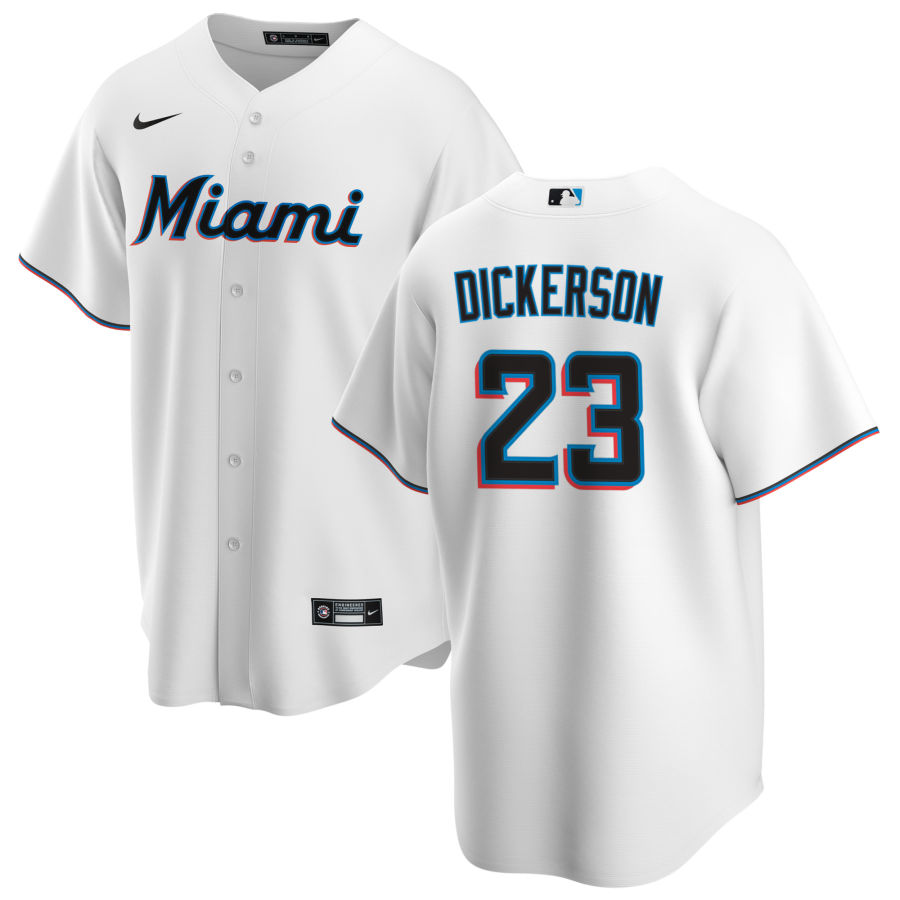 Nike Men #23 Corey Dickerson Miami Marlins Baseball Jerseys Sale-White